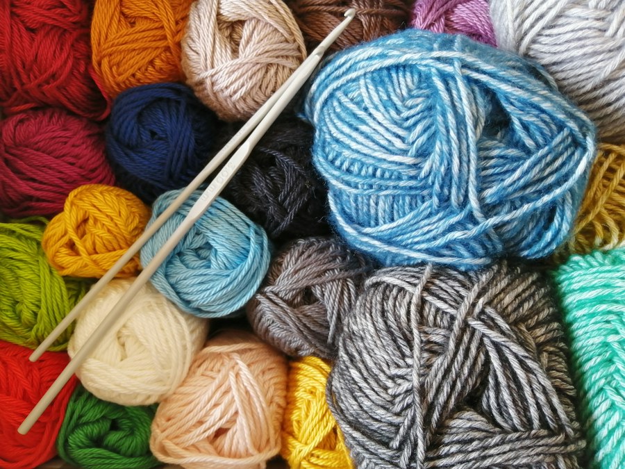 Yarn and knitting needles